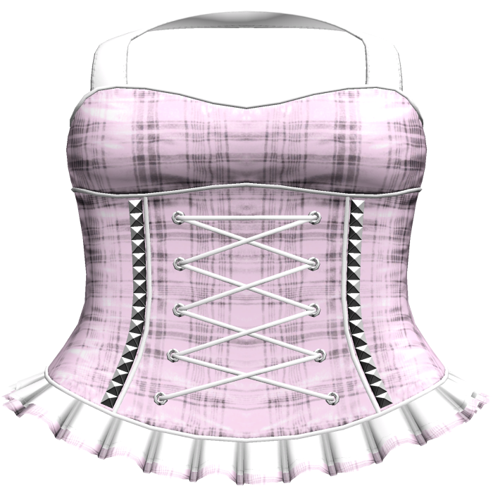 Gothic Pink Plaid Dress