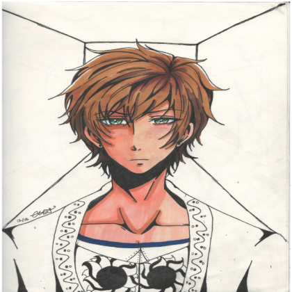 My Anime Boy Drawing Roblox decal