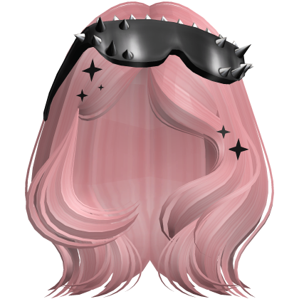 Pastel Pink Y2K Swirly Superstar Blowout Hair Roblox item