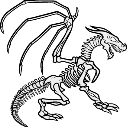 Dragon Skeleton [Transparent] Roblox decal