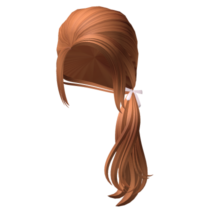 Ginger Cottage Core Bow Ponytail Hair Roblox item