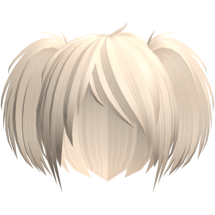 Cute emo messy blonde side pigtails