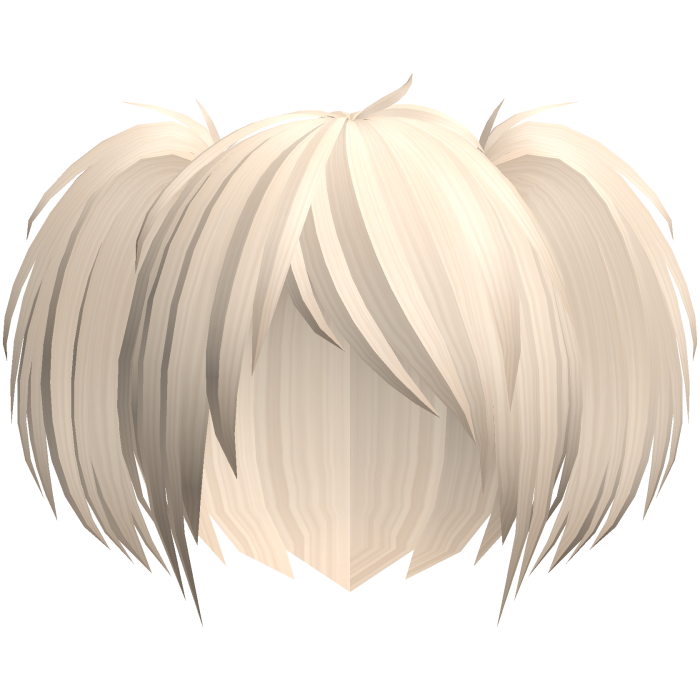 Cute emo messy blonde side pigtails