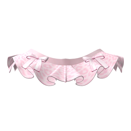 Doll Mini Skirt with Ribbons - Pastel Pink Leopard Roblox item