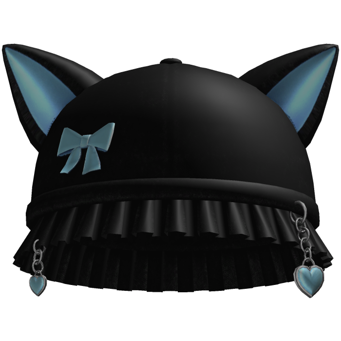 Kitty Beanie Black & Blue