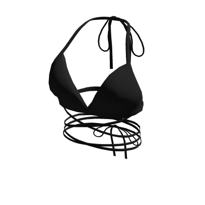 Black Laced Swimwear Top thumbnail