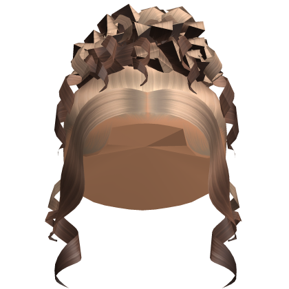 Curly Updo In Brown Ombre Roblox item