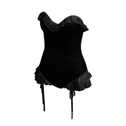 Black Classic Lace Bodysuit thumbnail