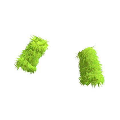 Neon Green Scene Fluffy Arm Warmers thumbnail