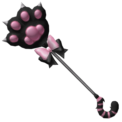 Cat Paws Lollipop Staff - Black Pink Jirai Kei Roblox item
