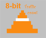 8-Bit Traffic cones