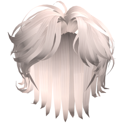 Messy Middle Part Platinum Blonde Hair Roblox item