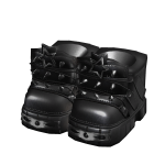 Y2K Emo Star Spikey Boots (Black)
