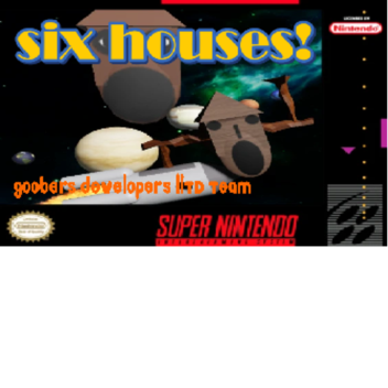 six houses! 六軒の家!