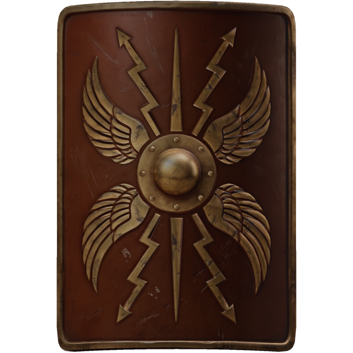 Brown Roman Back Shield