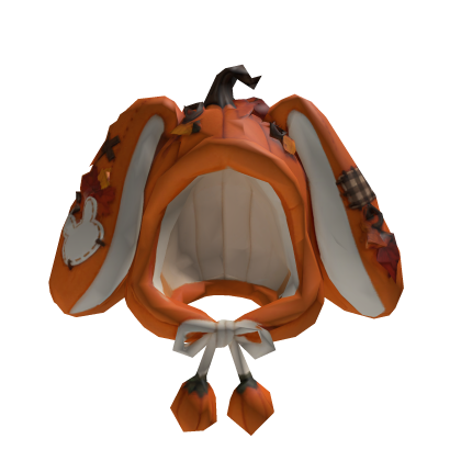 Pumpkin Patch Bunny Hood