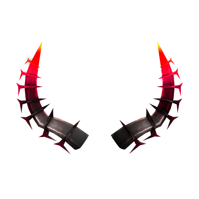 Red Emissive Glowing Horns of BloodMoon