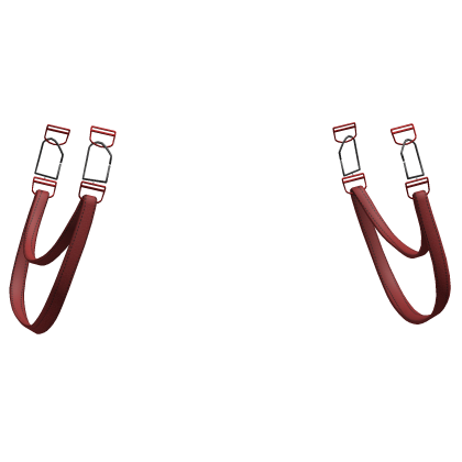 red side waist belt suspenders Roblox item