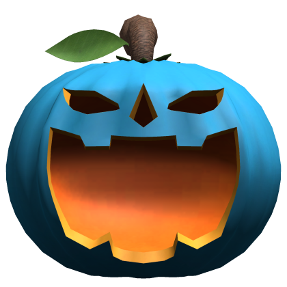 blue halloween pumpkin hat