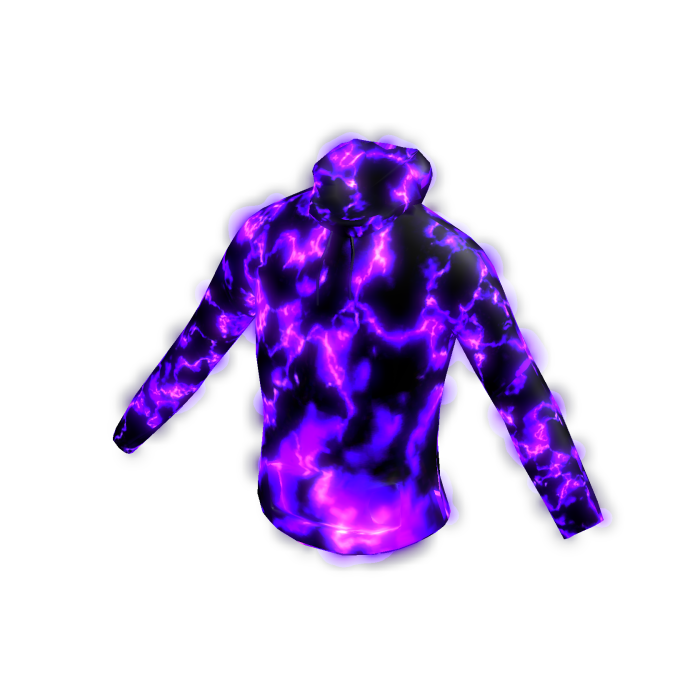 ⭐ GLOWING Purple Smoke Hoodie! ⭐