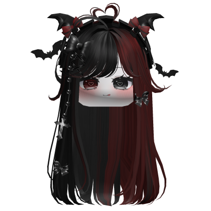 Vamp Straight  Hair w/Headband (Black)