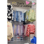 Zoe’s closet of clothing