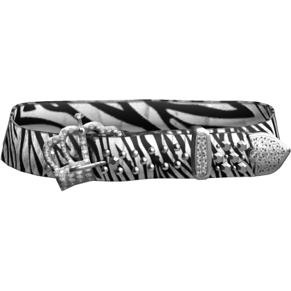 Y2k Rhinestone Mcbling Scene Zebra Belt 0.3 thumbnail