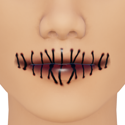 Scary Stitched Lips!