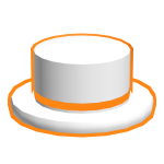 Orange Neon Bright Top Hat