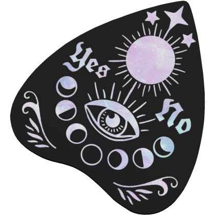 ♡ : goth ouija pastel goth planchette