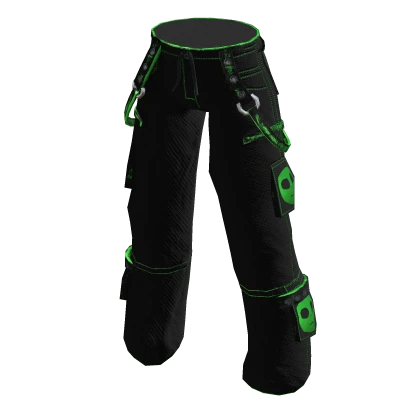 Alien Tech Baggy Pants Green | Roblox Item - Rolimon's