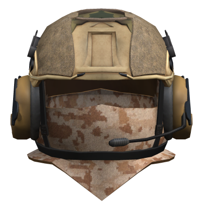 Military Tactical Helmet Kit Mask And Headphones Roblox item