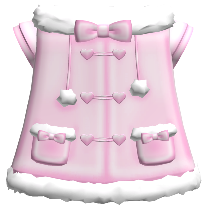 ♡꒱ adorable cute pink winter fur coat