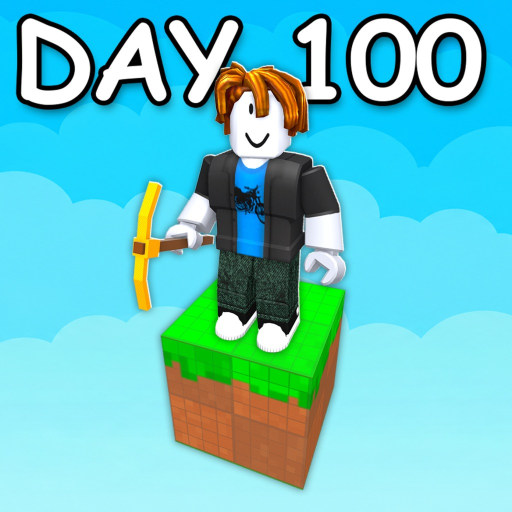 100 Days On One Block Roblox game