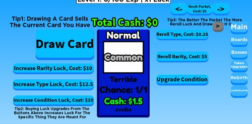 [REVERT] A Card Rng Game