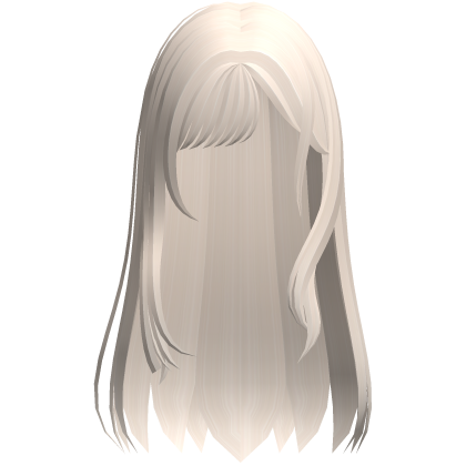 ♡ cosplay long light blonde hair Roblox item