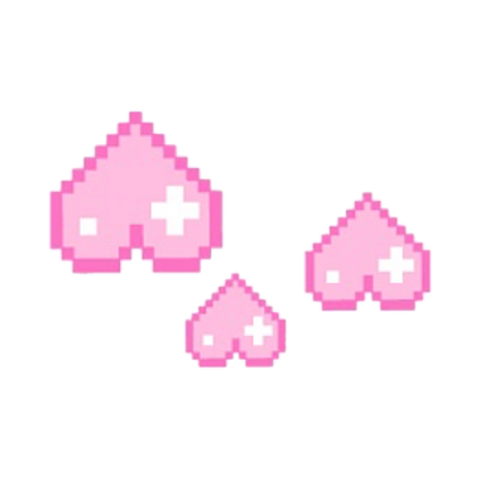 TB BubbleGum Pixel Pink Hearts Y2K Burst Roblox decal