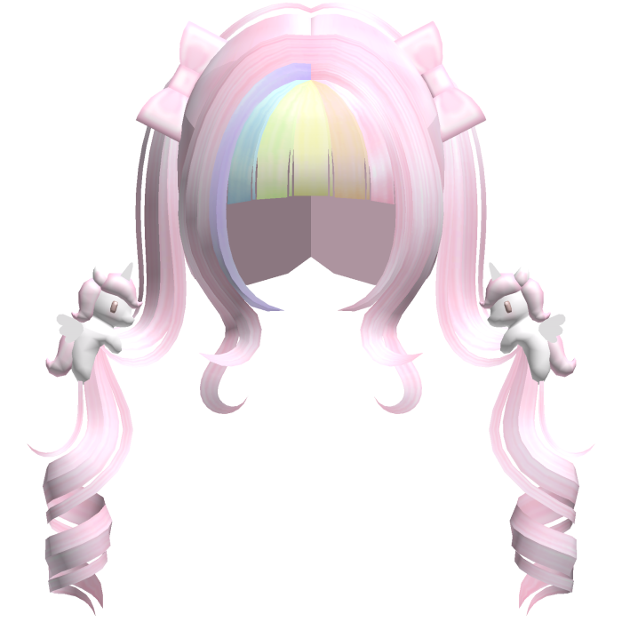 ノ♡ cutecore rainbow dreamy unicorn pigtails