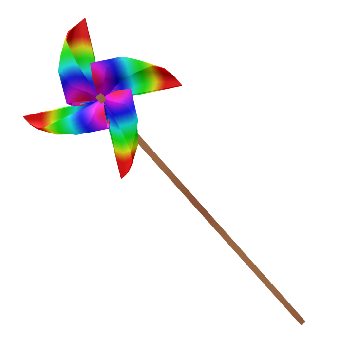 Rainbow Pinwheel V1
