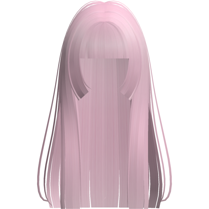 gothic long straight hime emo pink hair