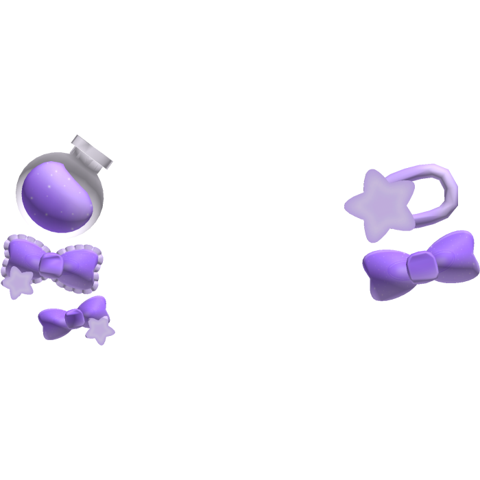ʚ ︵ pretty purple potion hairclips !
