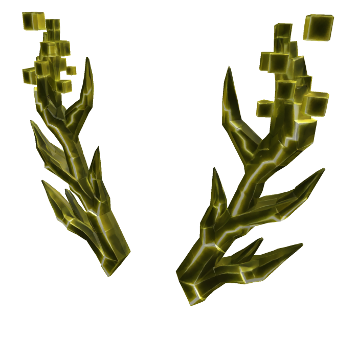 Yellow Glitched Antlers
