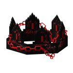 [GLITCH] Red Waved Chained Animated 8-Bit Crown
