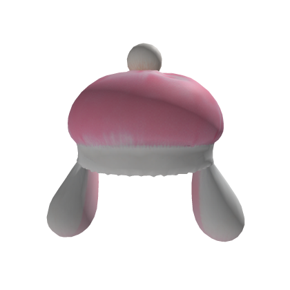 soft pink bunny beret 🐰