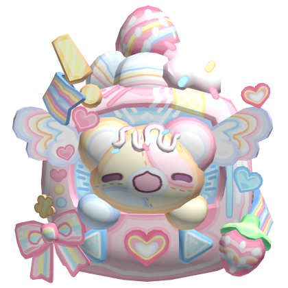 pastel decora kawai kandi tamagotchi bear backpack thumbnail