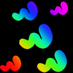 Colorful worms