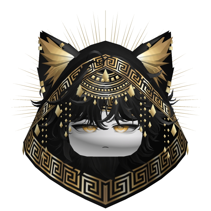 Egyptian Boy w/ Divine Gold Black Hood