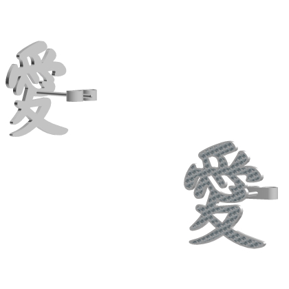 Diamond Japanese Garra Anime Earrings 