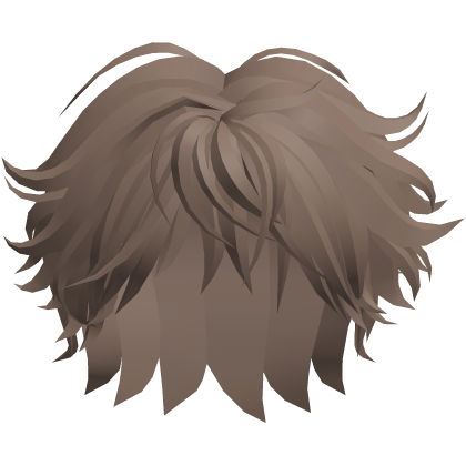 Brown Fluffy Anime Boy Hair Roblox item