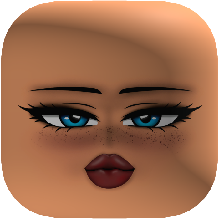 Y2K Preppy E-Girl Baddie Face [Icy Blue]